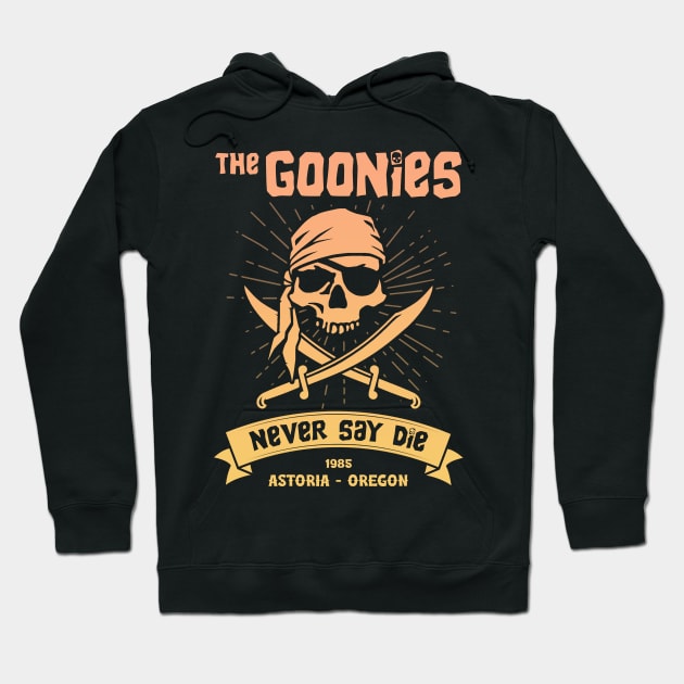 The Goonies Never Say Die Hoodie by Three Meat Curry